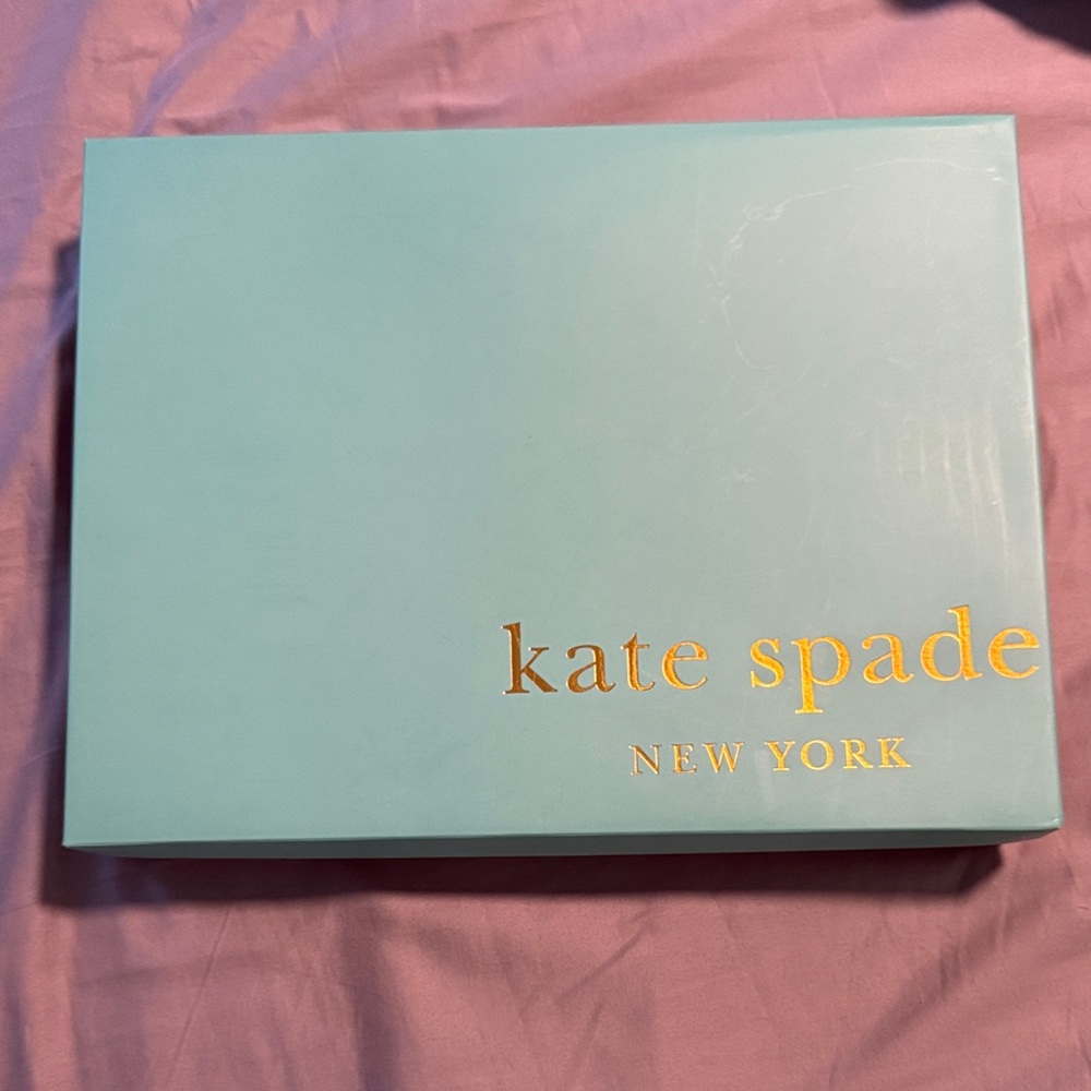 kate spade Tiffany Blue Box with Gold Logo